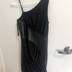 Marciano before knee high faux leather dress